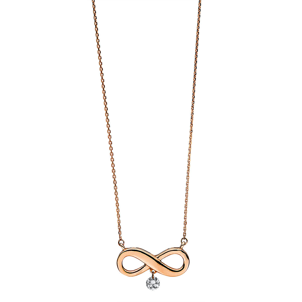 Collier 18 kt RG Infinity