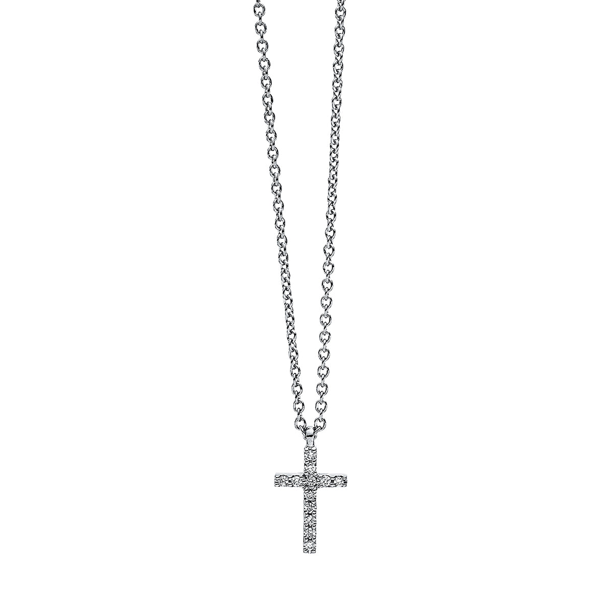 Collier 18 kt WG Kreuz