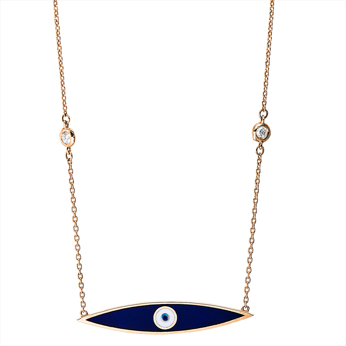 Collier 18 kt RG Auge