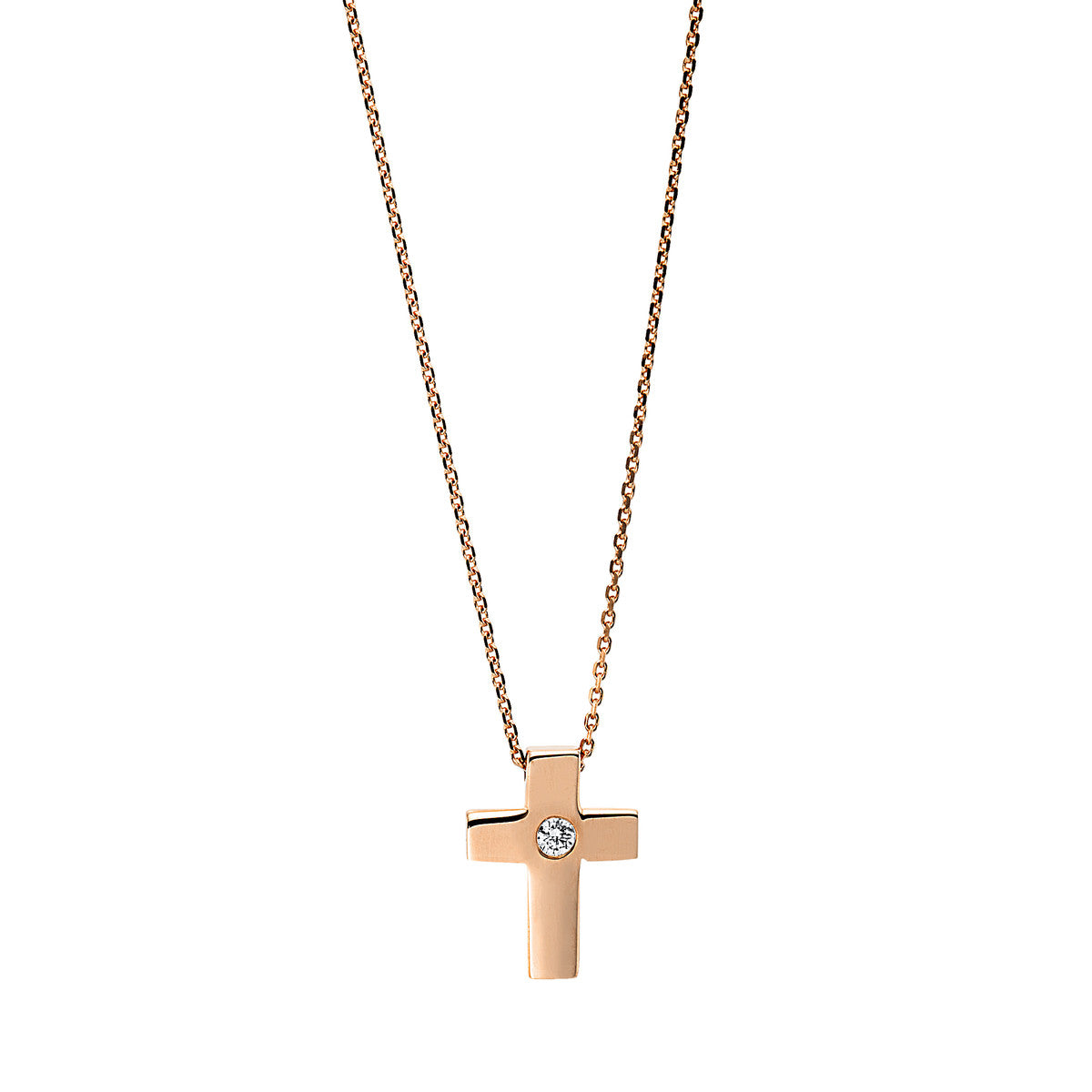 Collier 18 kt RG Kreuz