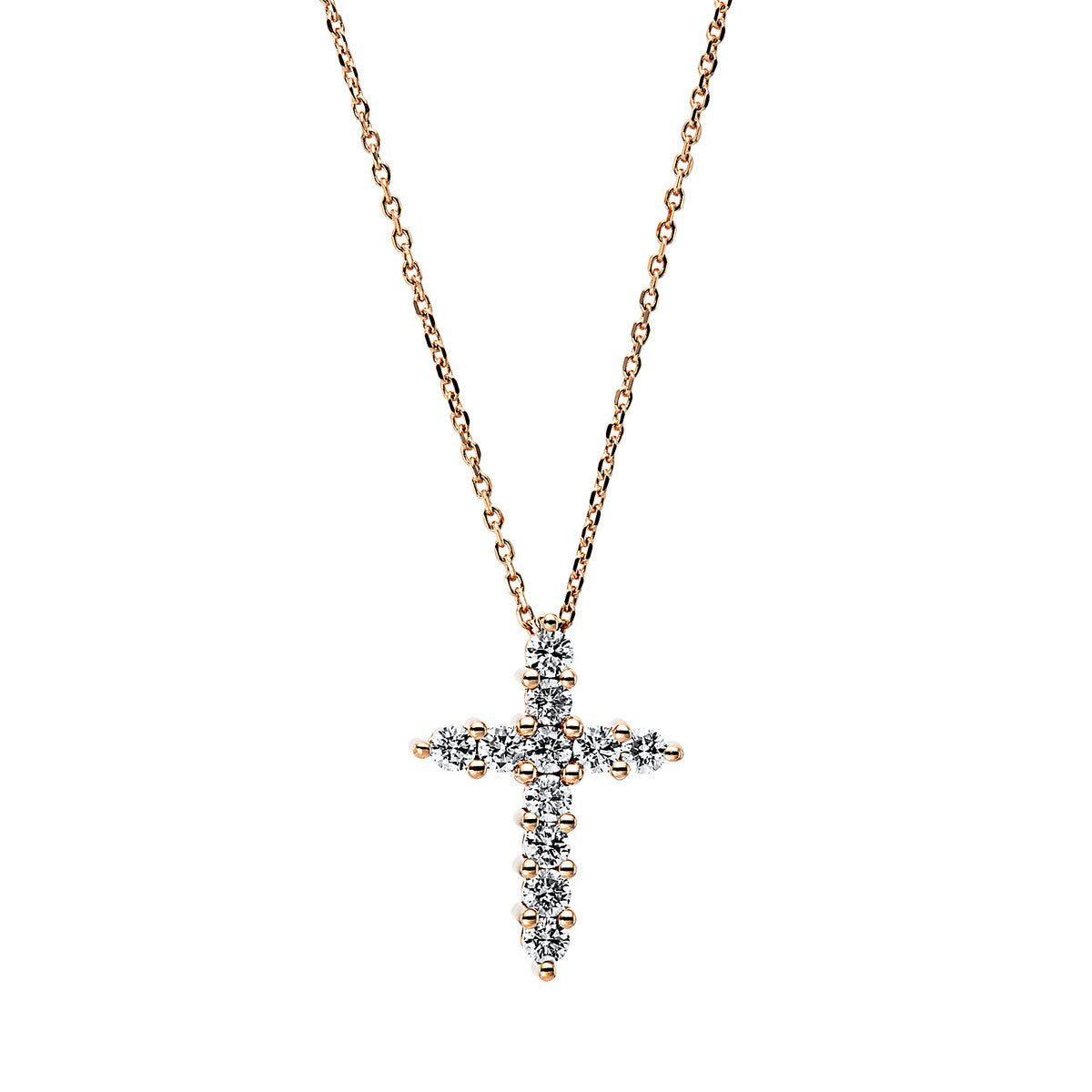 Collier 18 kt RG kreuz