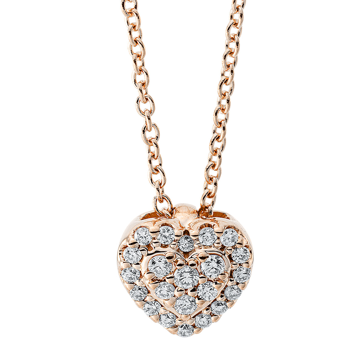 Collier 14 kt RG Herz