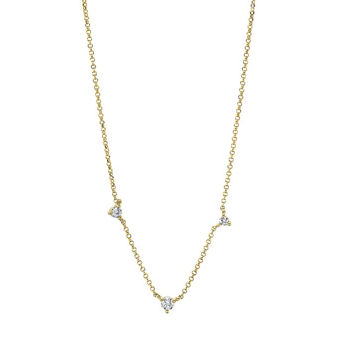 Collier 18 kt GG, mit ZÖ 38.1 cm + 40.6 cm