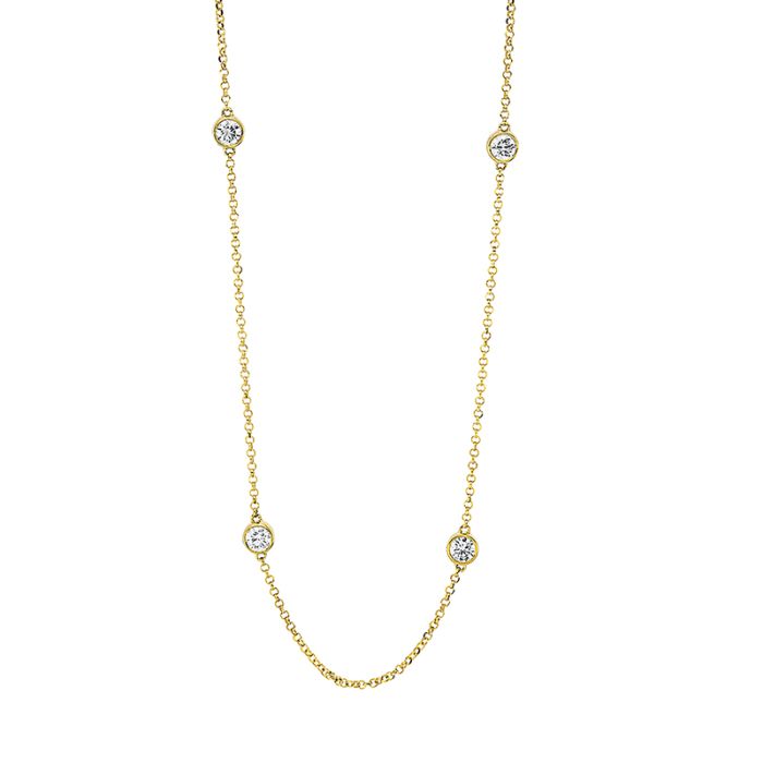 Collier 18 kt GG, mit ZÖ 38 cm + 40.6 cm