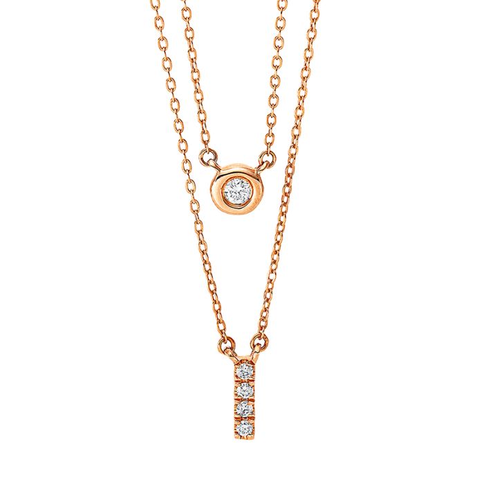 Collier 18 kt RG