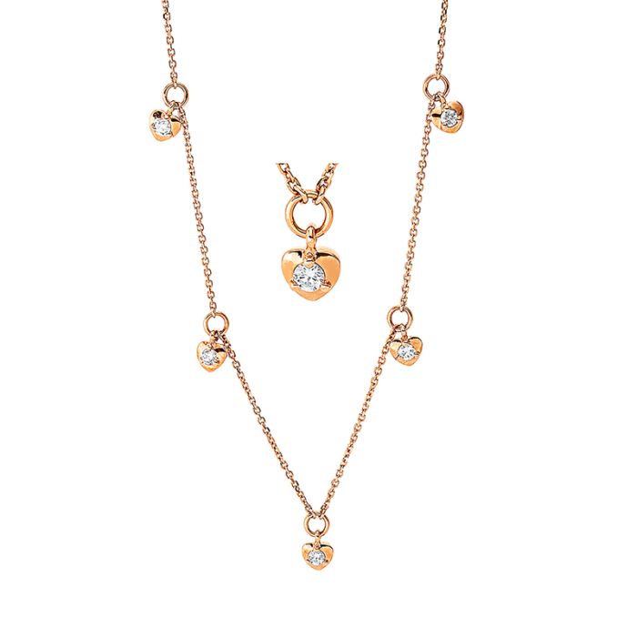 Collier 18 kt RG